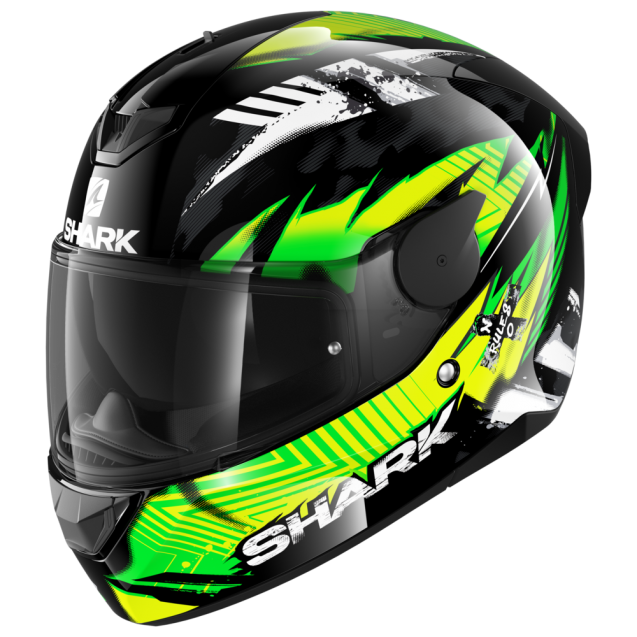 Κράνος Full Face Shark DSKWAL 2 Penxa black, green - HE4054KGY