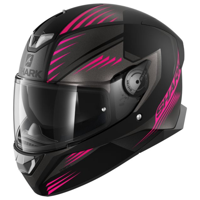 Κράνος Full Face Shark SKWAL 2 Hallder matt black, grey, pink - HE4963KAV