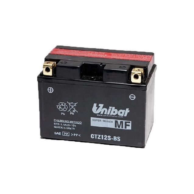 ΜΠΑΤΑΡΙΑ ΚΛΕΙΣΤΟΥ ΤΥΠΟΥ UNIBAT CTZ12S-BS (YTZ12-S)