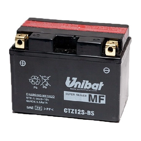 ΜΠΑΤΑΡΙΑ ΚΛΕΙΣΤΟΥ ΤΥΠΟΥ UNIBAT CTZ12S-BS (YTZ12-S)