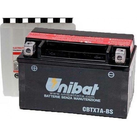 ΜΠΑΤΑΡΙΑ ΚΛΕΙΣΤΟΥ ΤΥΠΟΥ UNIBAT CBTX7A-BS (YTX7A-BS)