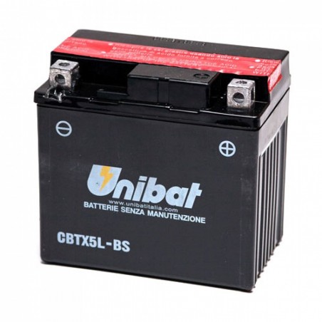 ΜΠΑΤΑΡΙΑ ΚΛΕΙΣΤΟΥ ΤΥΠΟΥ UNIBAT UNIBAT CBTX5L-BS (YTX5L-BS)