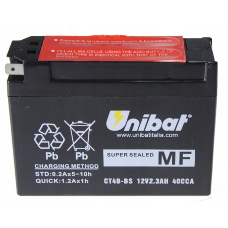 ΜΠΑΤΑΡΙΑ ΚΛΕΙΣΤΟΥ ΤΥΠΟΥ UNIBAT CT4B-BS (YT4B-BS)