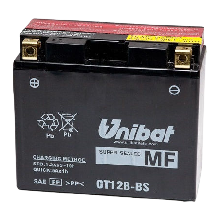 ΜΠΑΤΑΡΙΑ ΚΛΕΙΣΤΟΥ ΤΥΠΟΥ UNIBAT CT12B-BS (YT12B-BS)