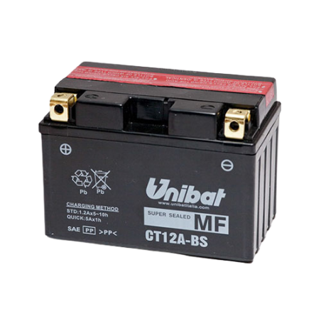 ΜΠΑΤΑΡΙΑ ΚΛΕΙΣΤΟΥ ΤΥΠΟΥ UNIBAT CT12A-BS (YT12A-BS)