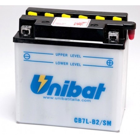 ΜΠΑΤΑΡΙΑ ΑΝΟΙΧΤΟΥ ΤΥΠΟΥ ΜΕ ΥΓΡΑ UNIBAT CB7L-B2-SM (YB7L-B2)