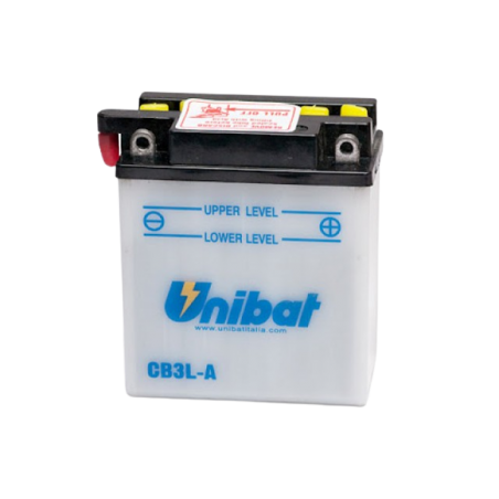ΜΠΑΤΑΡΙΑ ΑΝΟΙΧΤΟΥ ΤΥΠΟΥ ΜΕ ΥΓΡΑ UNIBAT CB3L-A-SM (YB3L-A)