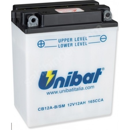 ΜΠΑΤΑΡΙΑ ΑΝΟΙΧΤΟΥ ΤΥΠΟΥ ΜΕ ΥΓΡΑ UNIBAT CB12A-B-SM (YB12A-B)