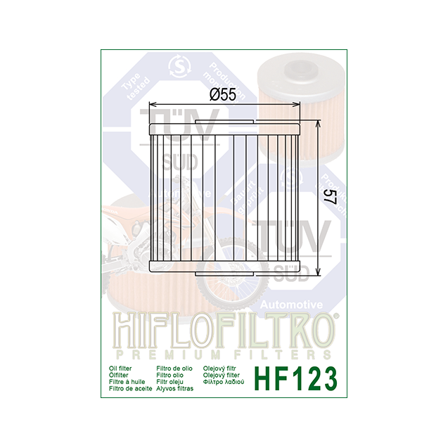 ΦΙΛΤΡΟ ΛΑΔΙΟΥ HF123 HIFLO
