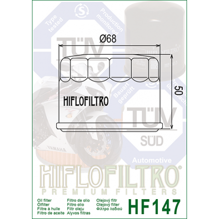 ΦΙΛΤΡΟ ΛΑΔΙΟΥ HF147 HIFLO
