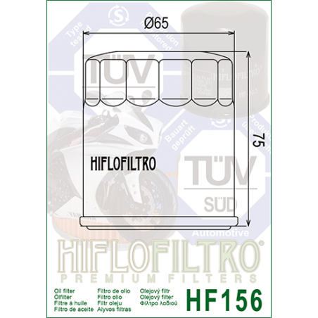 ΦΙΛΤΡΟ ΛΑΔΙΟΥ HF156 HIFLO