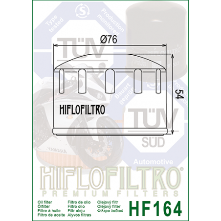 ΦΙΛΤΡΟ ΛΑΔΙΟΥ HF164 HIFLO