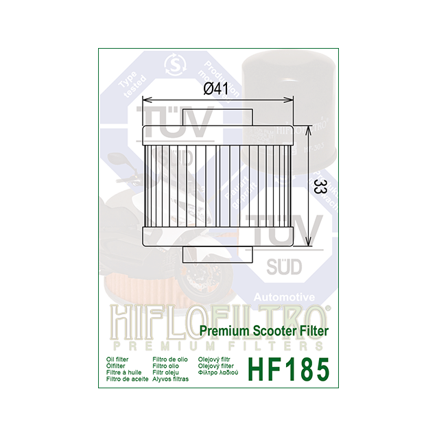 ΦΙΛΤΡΟ ΛΑΔΙΟΥ HF185 HIFLO