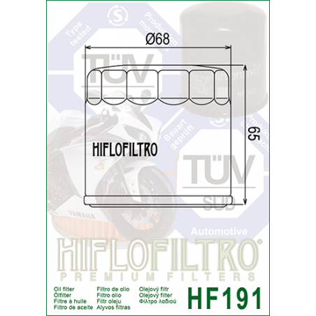 ΦΙΛΤΡΟ ΛΑΔΙΟΥ HF191 HIFLO