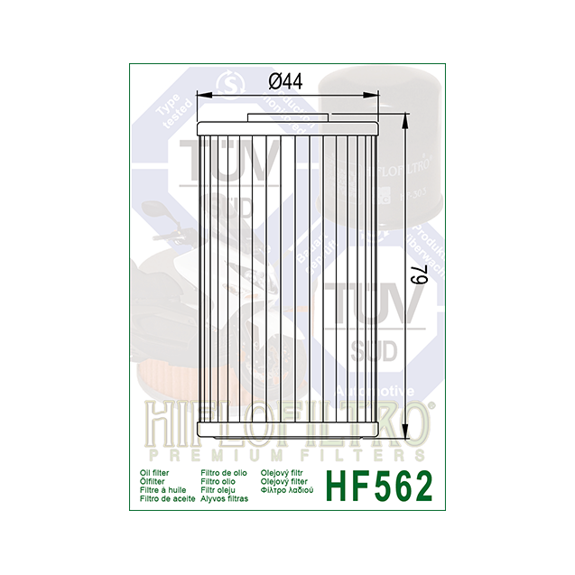 ΦΙΛΤΡΟ ΛΑΔΙΟΥ HF562 HIFLO
