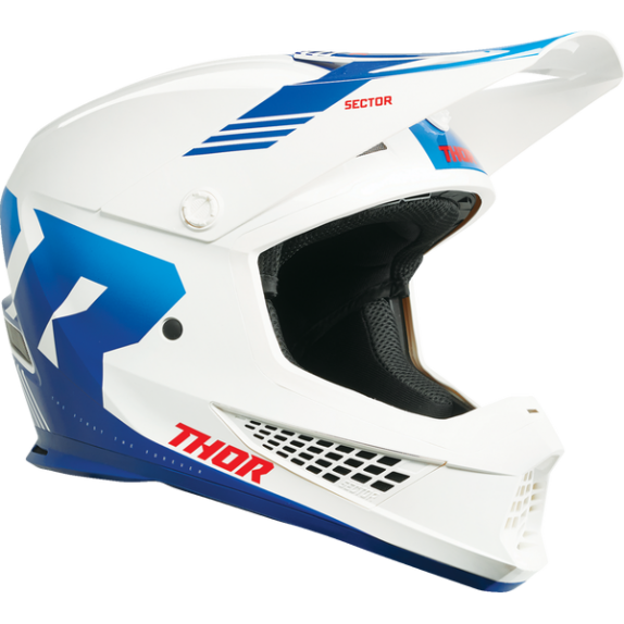 Κράνος Off Road-MX-Motocross Thor Sector 2 Carve White-Blue