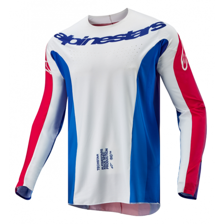 Μπλούζα Off Road-MX-Motocross Alpinestars Techstar Pneuma Blue-Red-White