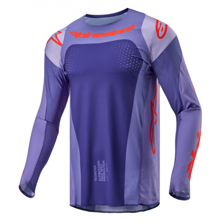 Μπλούζα Off Road-MX-Motocross Alpinestars Techstar Ocuri Purple-Orange