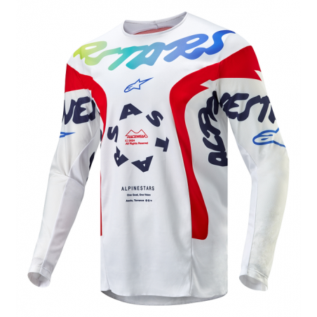 Μπλούζα Off Road-MX-Motocross Alpinestars Racer Hana White-Multi