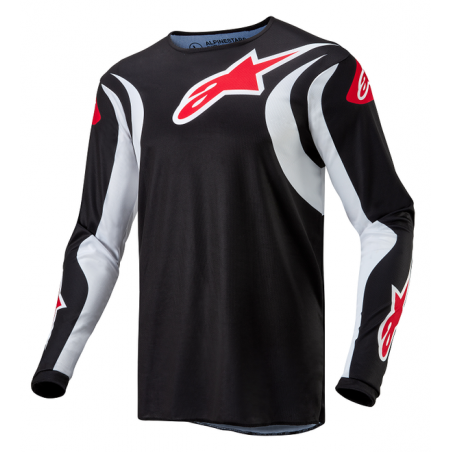 Μπλούζα Off Road-MX-Motocross Alpinestars Fluid Lucent Black-White