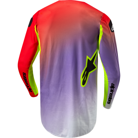 Μπλούζα Off Road-MX-Motocross Alpinestars Fluid Lucent White-Red-Yellow