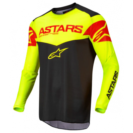 Μπλούζα Off Road-MX-Motocross Alpinestars Fluid Tripple Black Yellow Red Fluo
