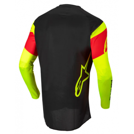 Μπλούζα Off Road-MX-Motocross Alpinestars Fluid Tripple Black Yellow Red Fluo