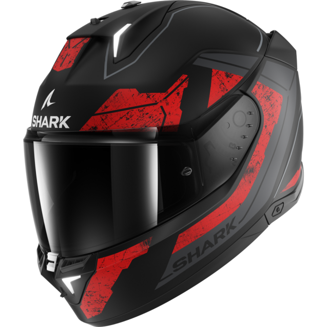 Κράνος Full Face Shark Skwal i3 Rhad Mat Black,Red - HE0821KUR