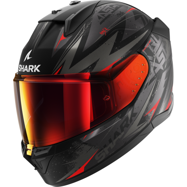 Κράνος Full Face Shark Skwal 3 Blast-R Black,Gray,Red - HE0921KAR