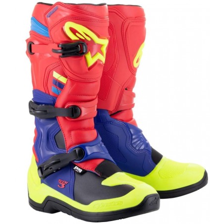 Μπότες Off Road-MX-Motocross Alpinestars TECH 3 ΜΑΥ/ΚΟΚ/ΚΙΤΡ/ΜΠΛΕ